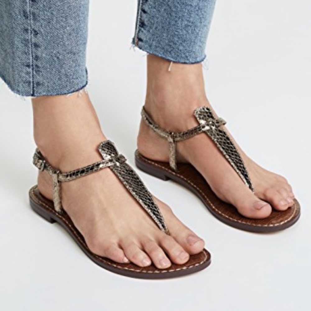 NWT Sam Edelman Gigi sandal metallic color